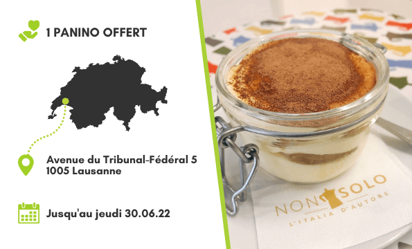 TRAITEUR ITALIEN LAUSANNE CENTRE | Panino offert