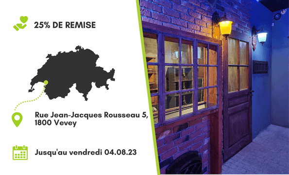 ESCAPE GAME | 25% de remise