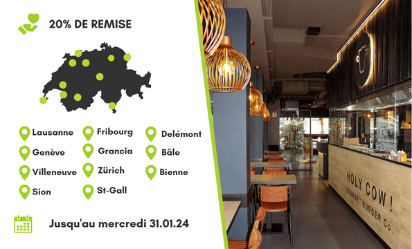 HOLY COW ! | 20% de remise