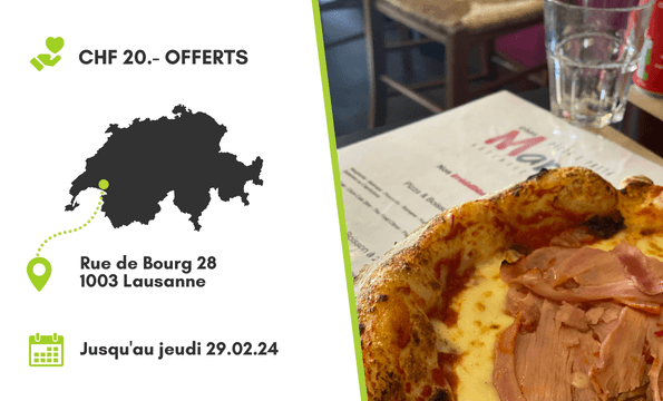 PIZZERIA CHEZ MARIO | CHF 20.- offerts 