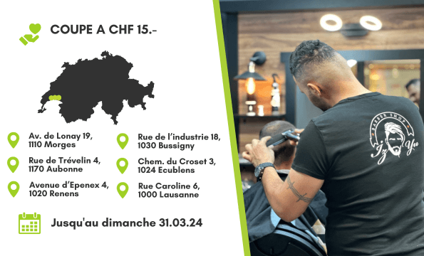BARBER SHOP | Coupe à CHF 15.-