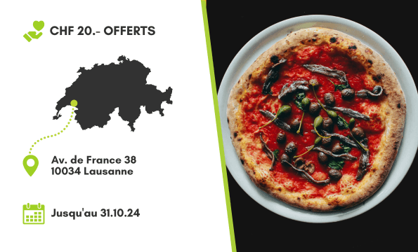 PIZZA EXPERIENCE| CHF 20.- offerts