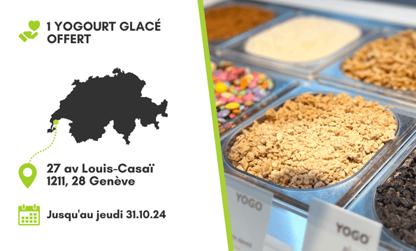 YOGO | 1 Yogourt Glacé Offert