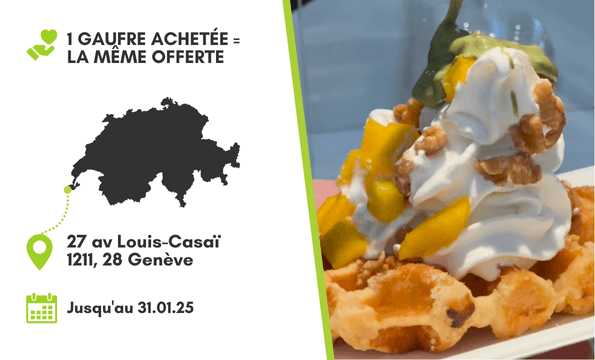 YOGO BALEXERT | 1 gaufre achetée = 1 offerte