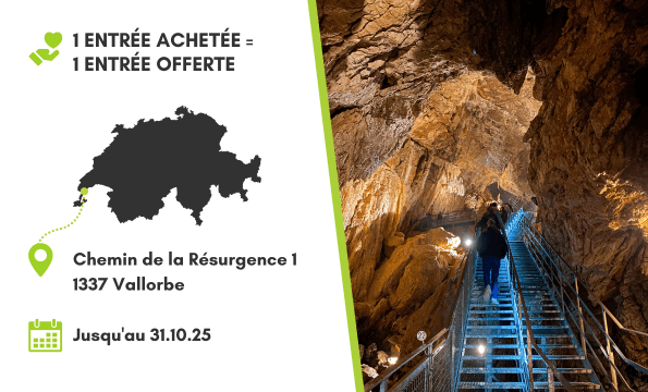 LES GROTTES DE VALLORBE | Entrée offerte