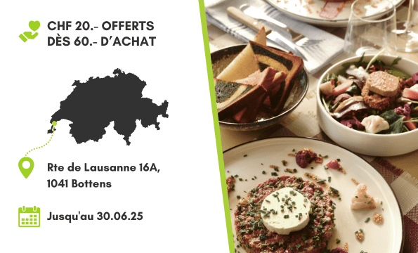 RESTAURANT TRADITIONNEL | CHF 20.- offerts 