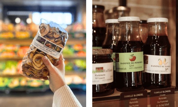 PRODUITS LOCAUX & ÉPICERIE | CHF 10.- offerts