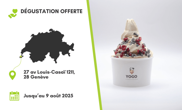 YOGOURT GLACÉ | 1 dégustation offerte