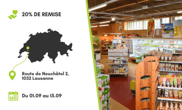 SUPERMARCHÉ BIO ｜20% de remise