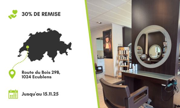 SALON DE COIFFURE | 30% de remise